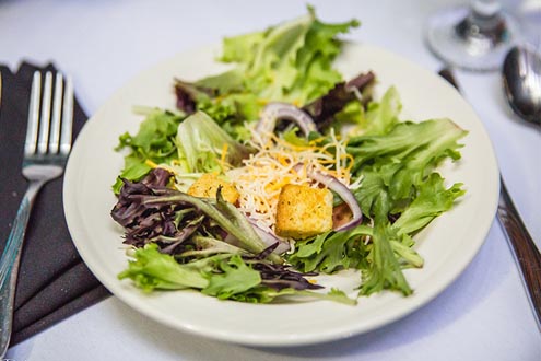 Plated salad